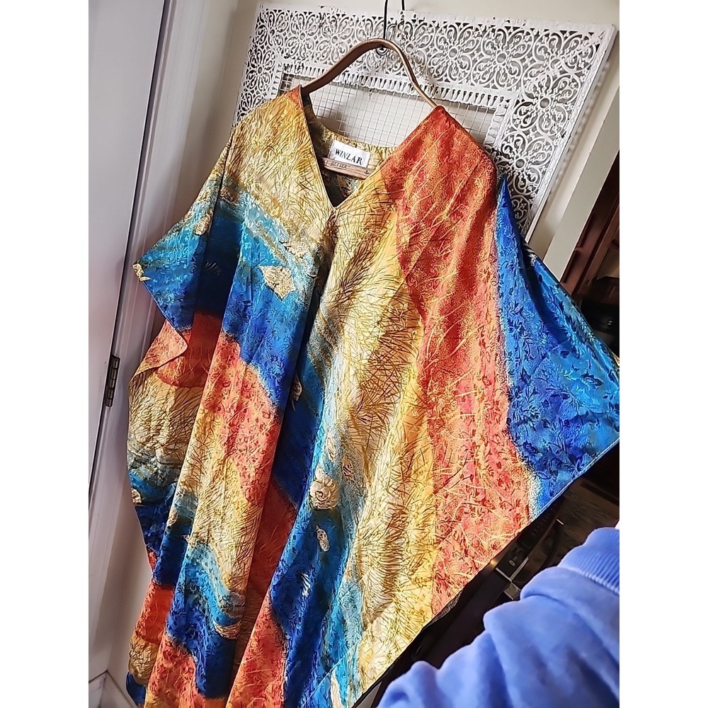 Winlar Caftan Kaftan Dress Vintage Shimmery Beach 2X Resortwear - Picture 6 of 15